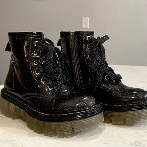 Steve Madden Glitter Combat Boots